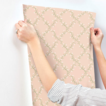 Rifle Paper Co. Bellflower Wallpaper Sample - Rose