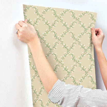 Rifle Paper Co. Bellflower Wallpaper Sample - Linen