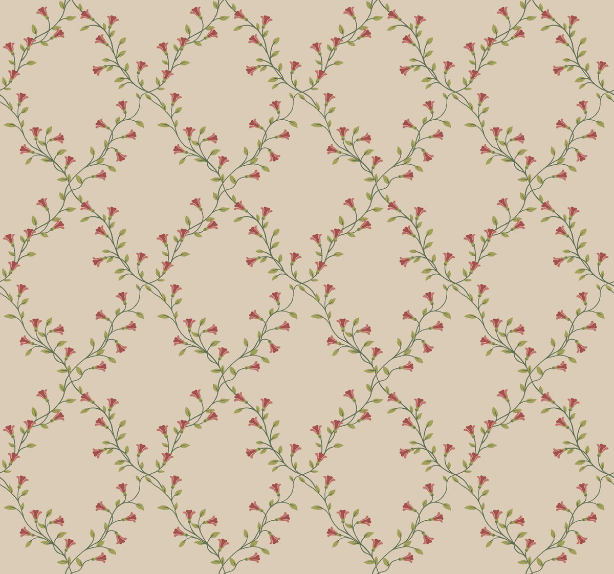 Rifle Paper Co. Bellflower Wallpaper Sample - Beige