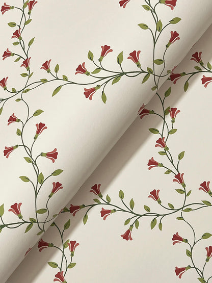 Rifle Paper Co. Bellflower Wallpaper Sample - Beige