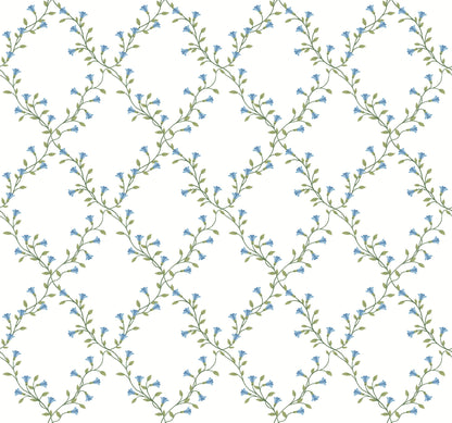 Rifle Paper Co. Bellflower Wallpaper Sample - White