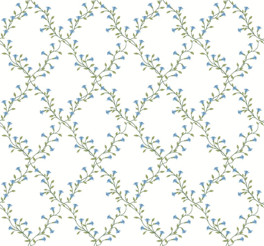 Rifle Paper Co. Bellflower Wallpaper - White