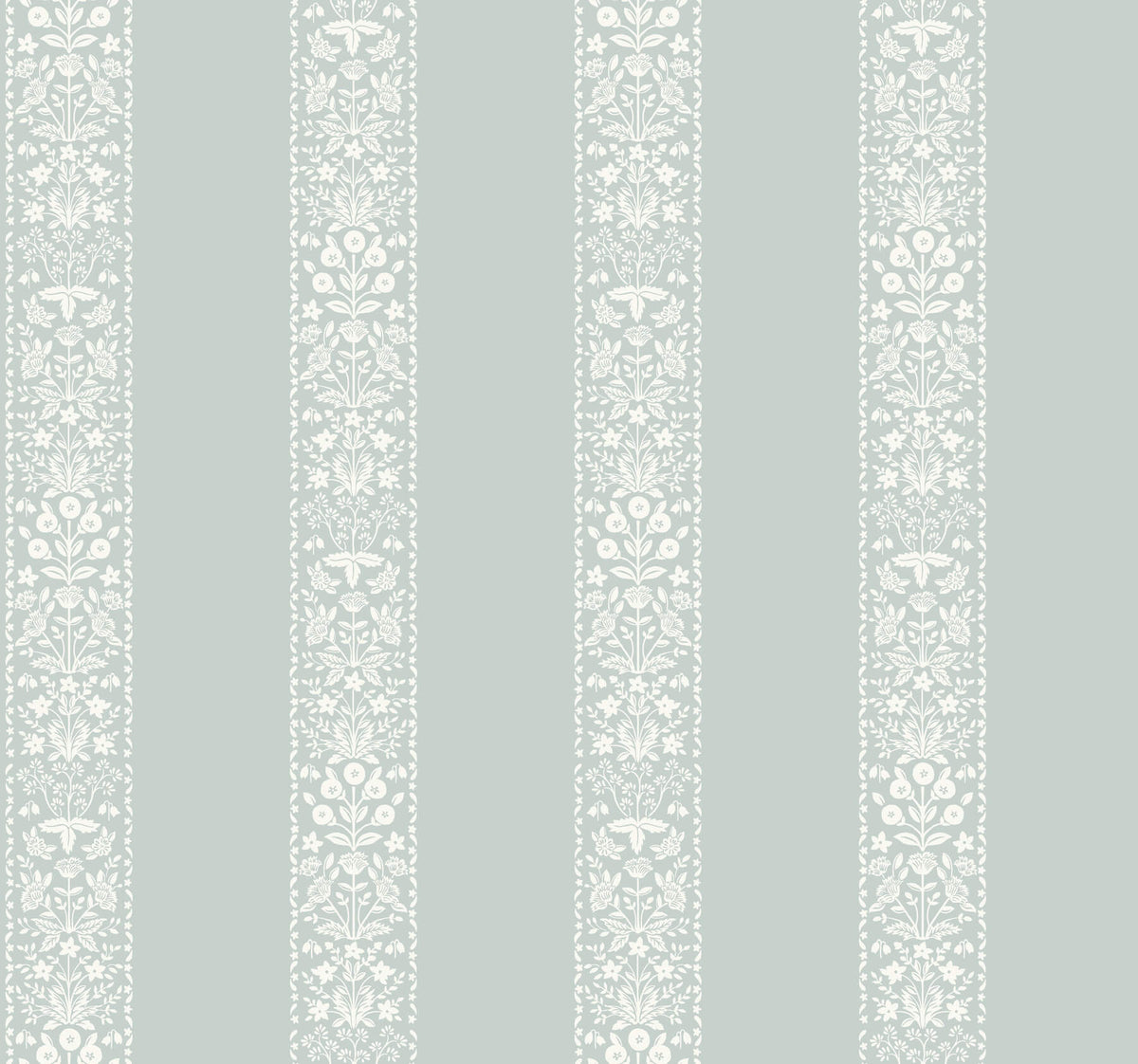 Rifle Paper Co. Estee Stripe Wallpaper Sample - Slate