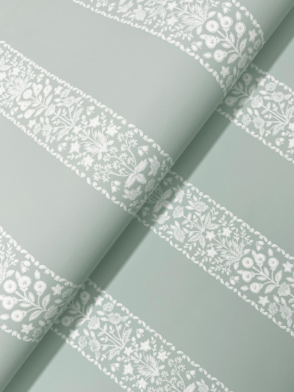 Rifle Paper Co. Estee Stripe Wallpaper Sample - Slate