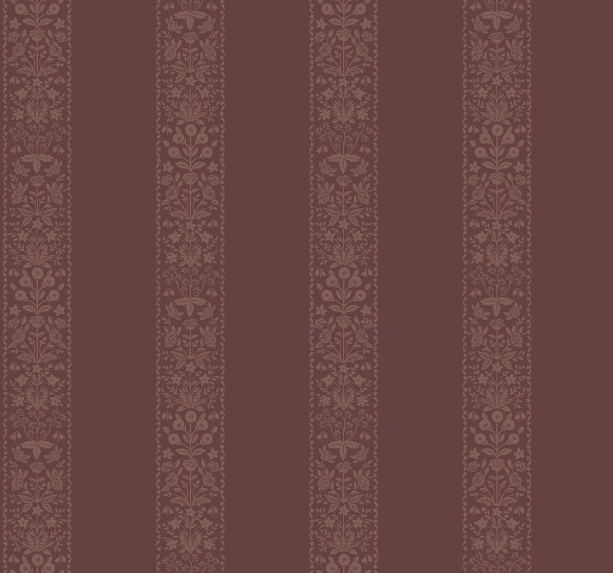 Rifle Paper Co. Estee Stripe Wallpaper - Burgundy