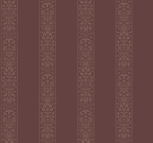 Rifle Paper Co. Estee Stripe Wallpaper - Burgundy