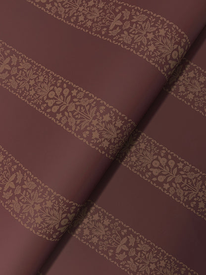 Rifle Paper Co. Estee Stripe Wallpaper - Burgundy