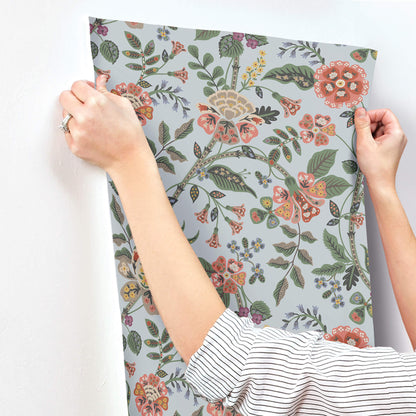 Rifle Paper Co. Gracie Wallpaper Sample - Blue