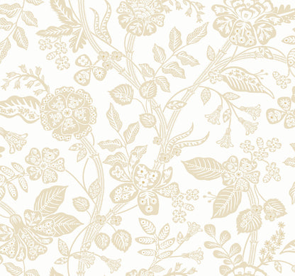 Rifle Paper Co. Gracie Garden Wallpaper - Beige & White