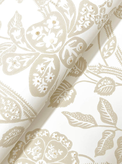 Rifle Paper Co. Gracie Garden Wallpaper - Beige & White
