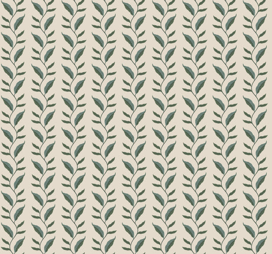 Rifle Paper Co. Seagrass Wallpaper - Emerald & Linen