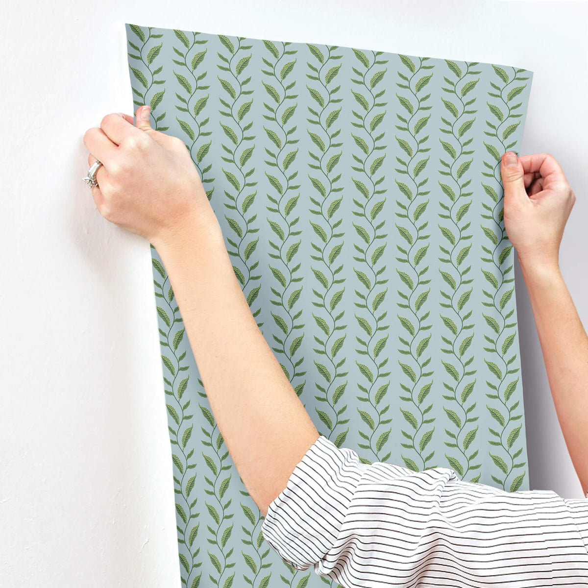 Rifle Paper Co. Seagrass Wallpaper - Blue