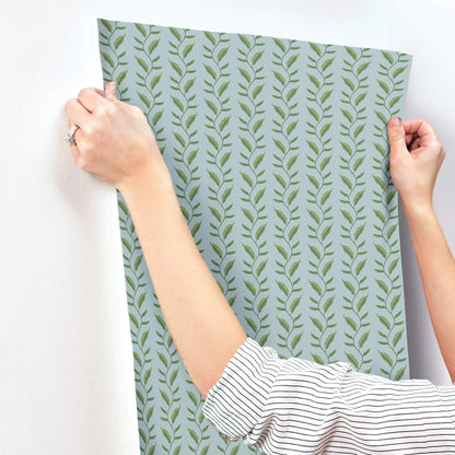 Rifle Paper Co. Seagrass Wallpaper - Blue