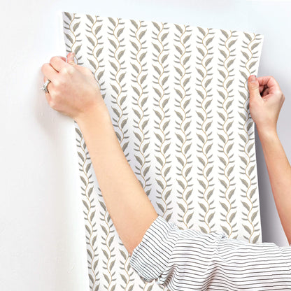 Rifle Paper Co. Seagrass Wallpaper Sample - White