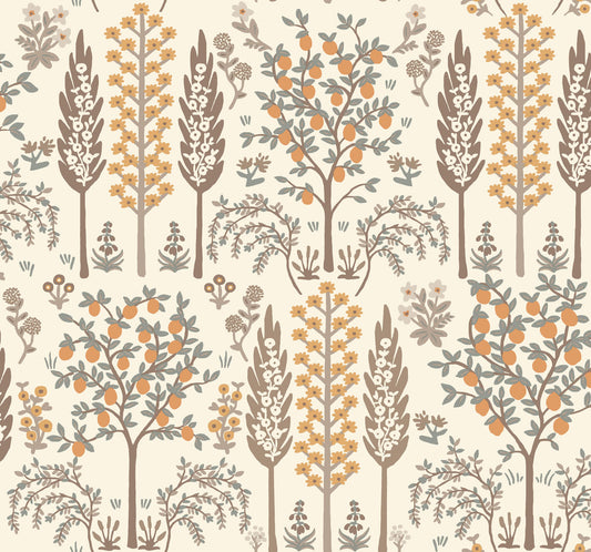 Rifle Paper Co. Fenna Wallpaper - Brown & Gold