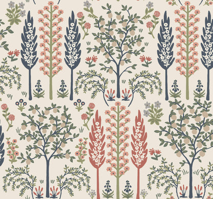 Rifle Paper Co. Fenna Wallpaper Sample - Cream Multi