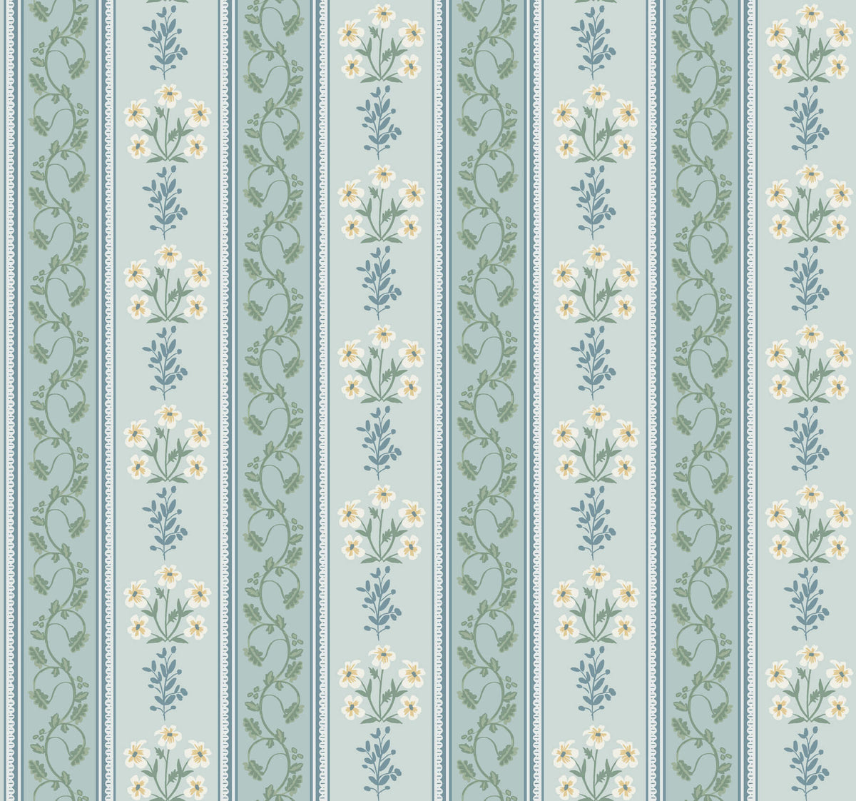 Rifle Paper Co. Portico Wallpaper Sample - Blue