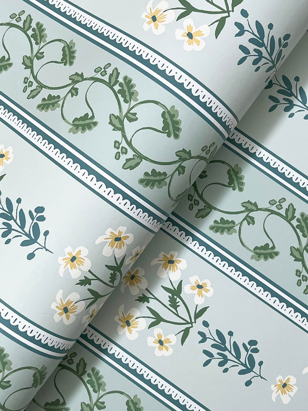 Rifle Paper Co. Portico Wallpaper Sample - Blue