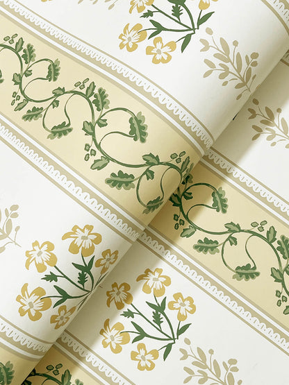 Rifle Paper Co. Portico Wallpaper - Gold & Cream