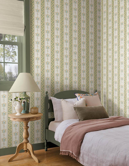 Rifle Paper Co. Portico Wallpaper - Gold & Cream