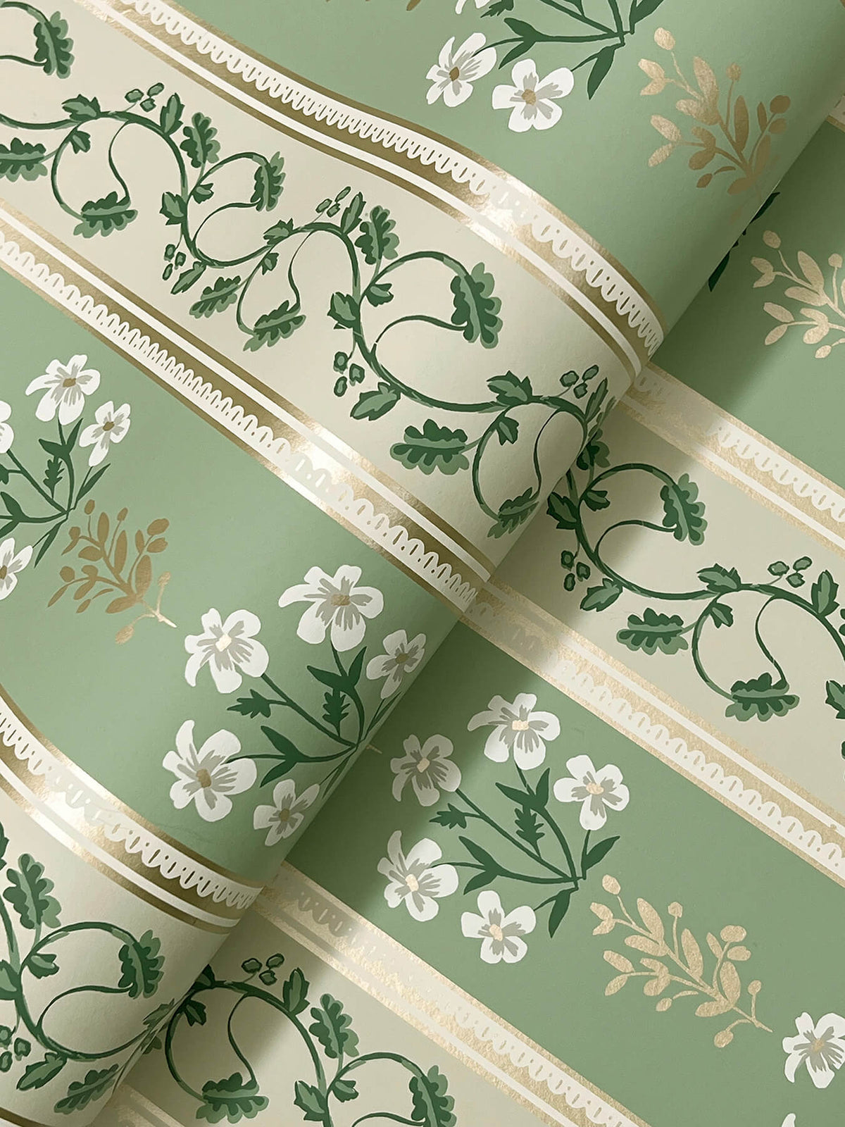 Rifle Paper Co. Portico Wallpaper Sample - Sage