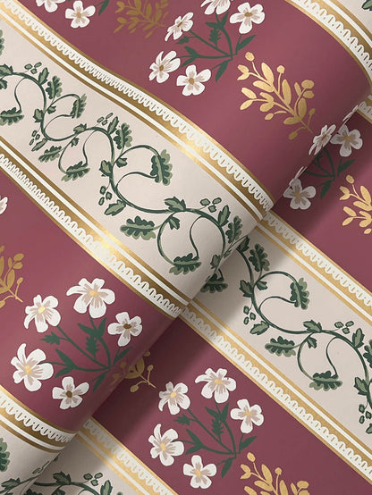Rifle Paper Co. Portico Wallpaper - Burgundy