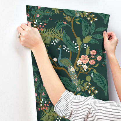 Rifle Paper Co. Peacock Wallpaper - Emerald