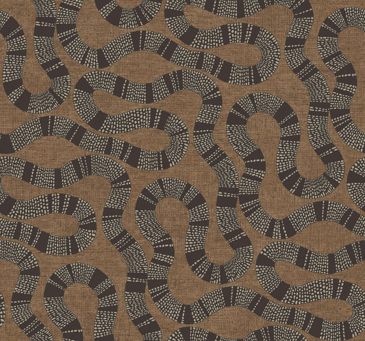 Antonina Vella Artifacts Ophidia Wallpaper - Brown