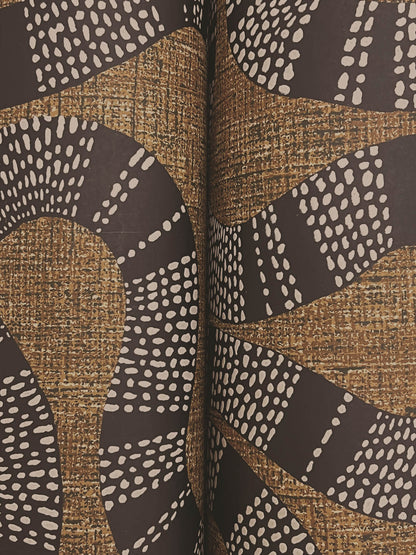 Antonina Vella Artifacts Ophidia Wallpaper - Brown