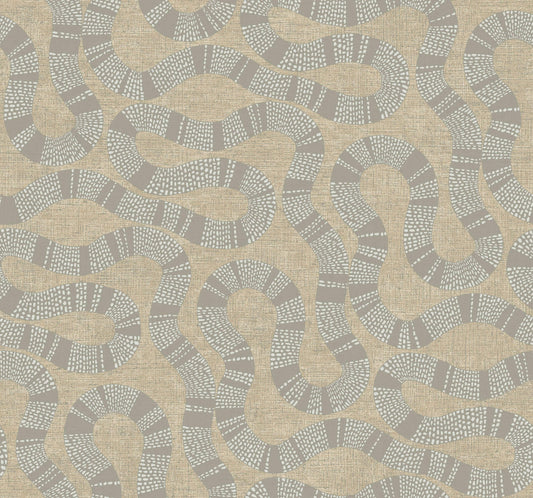 Antonina Vella Artifacts Ophidia Wallpaper - Taupe