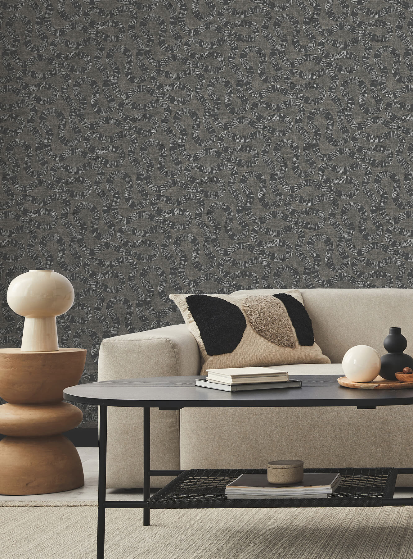 Antonina Vella Artifacts Ophidia Wallpaper - Black