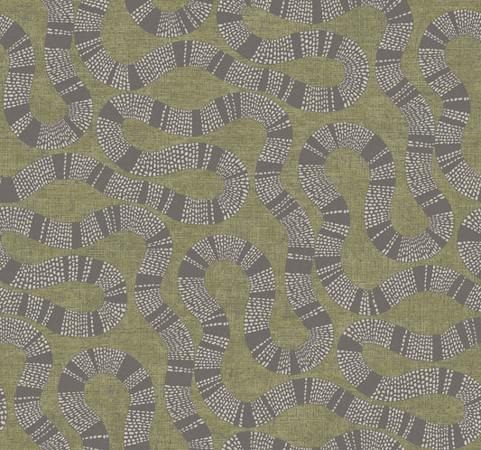 Antonina Vella Artifacts Ophidia Wallpaper - Olive