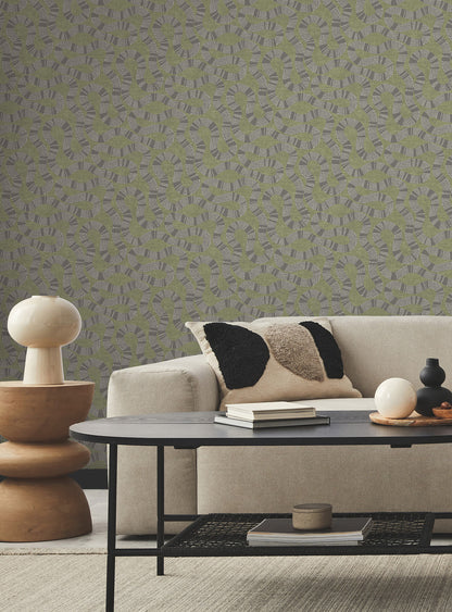 Antonina Vella Artifacts Ophidia Wallpaper - Olive