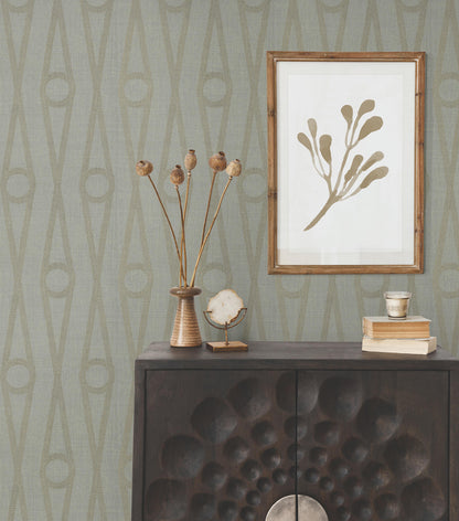 Antonina Vella Artifacts Henlein Wallpaper - Grey