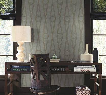 Antonina Vella Artifacts Henlein Wallpaper - Grey