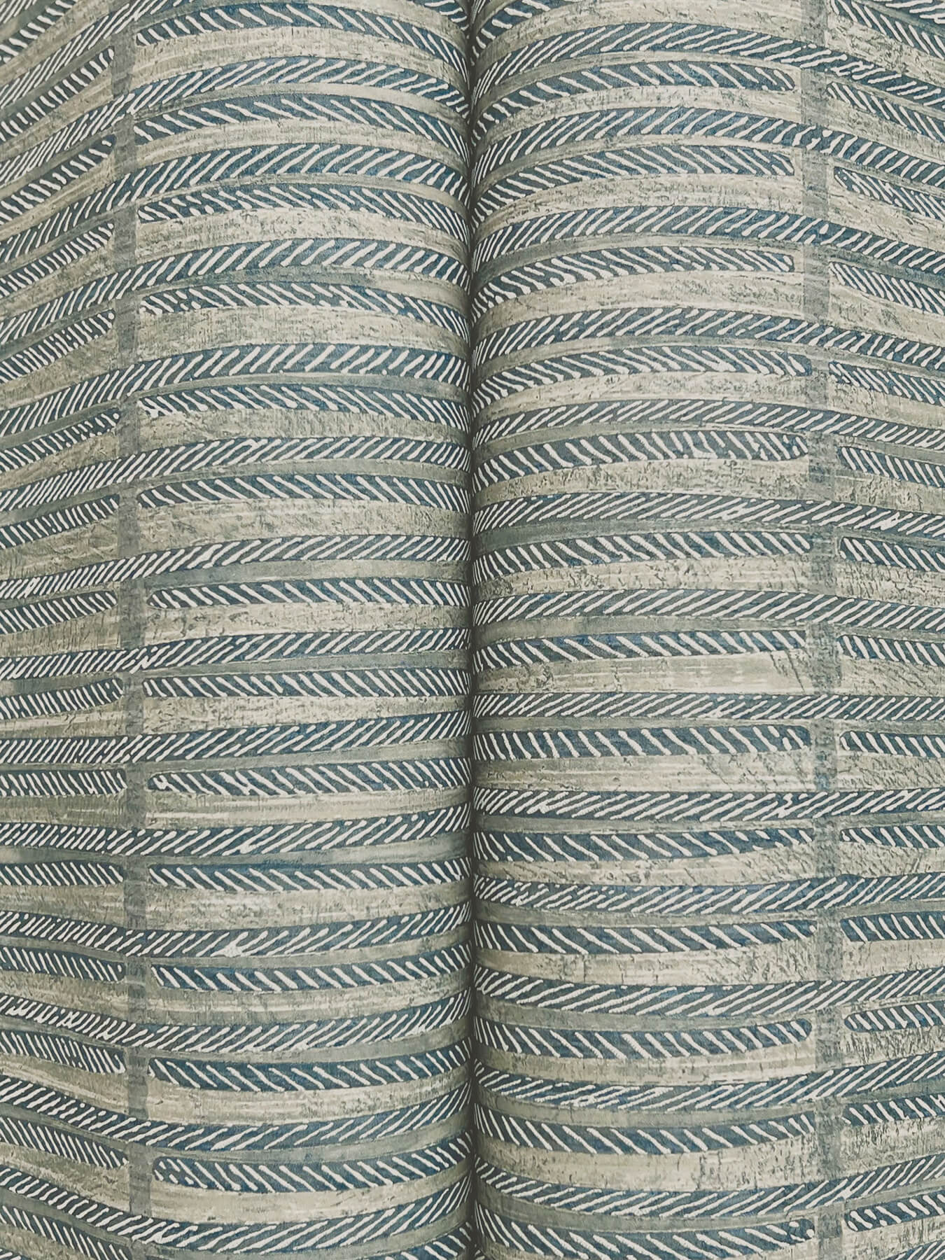 Antonina Vella Artifacts Iringa Wallpaper - Indigo