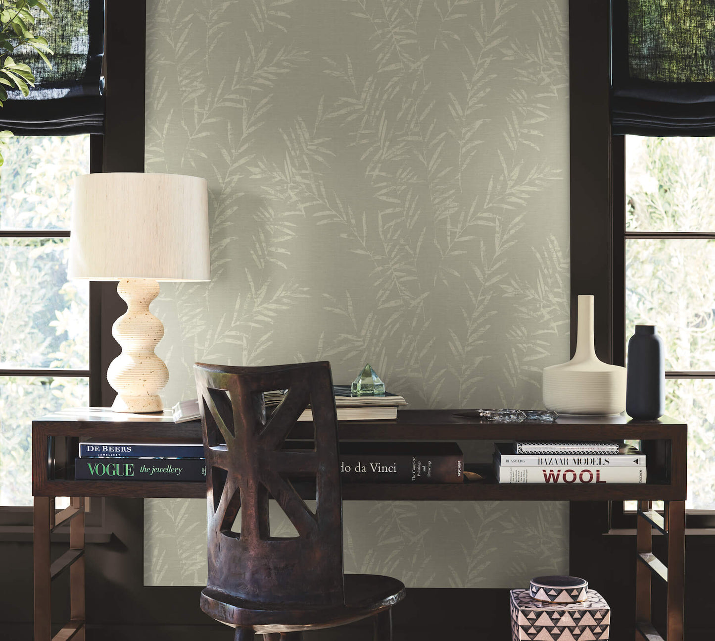 Antonina Vella Artifacts Allerton Bamboo Wallpaper - Taupe