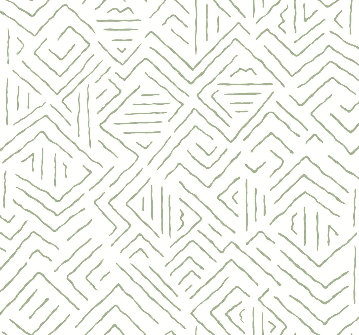 Antonina Vella Artifacts Sirih Wallpaper - Sage & White