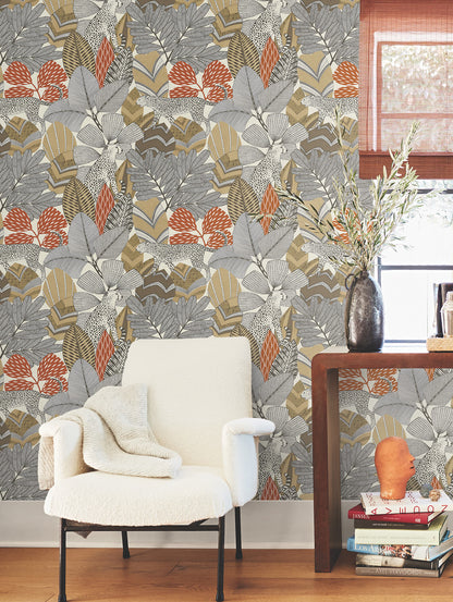 Antonina Vella Artifacts Namiri Wallpaper - Ochre