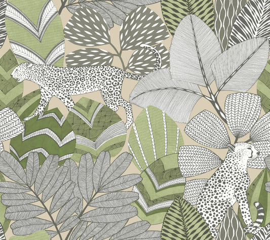 Antonina Vella Artifacts Namiri Wallpaper - Green