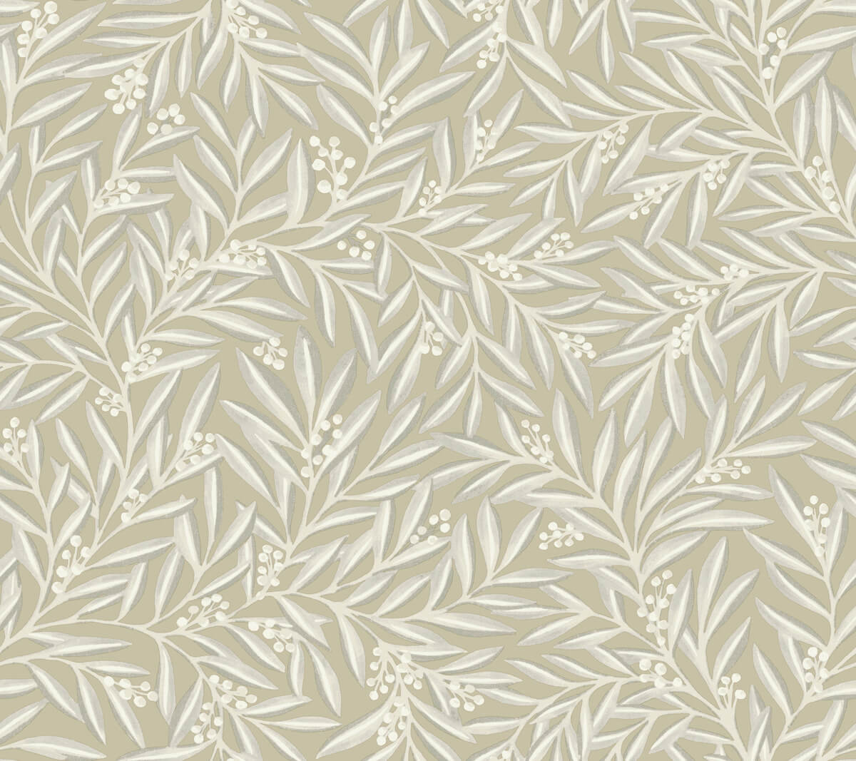 Ronald Redding Arts & Crafts Rowan Wallpaper - Neutral