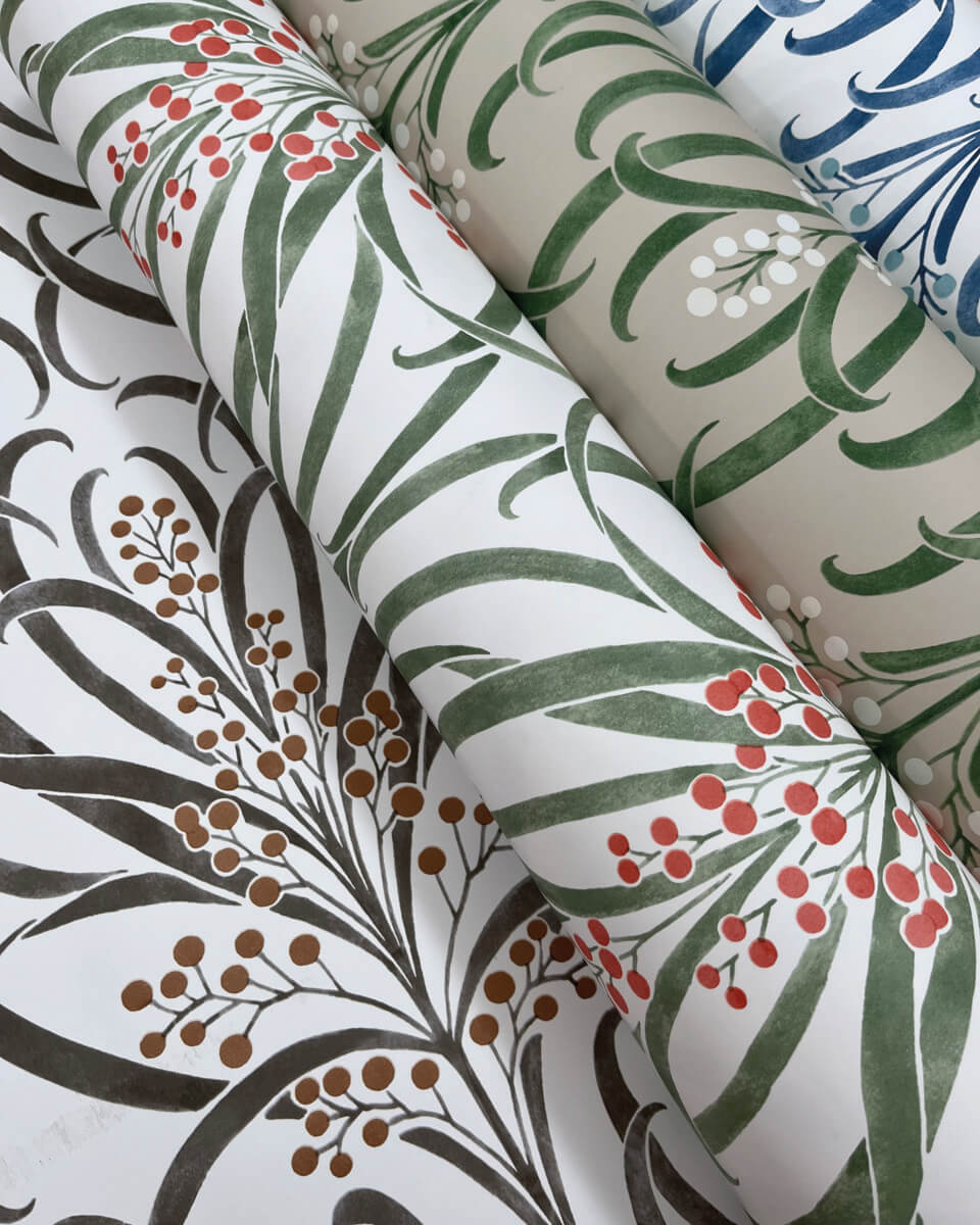 Ronald Redding Arts & Crafts Calluna Wallpaper - Linen