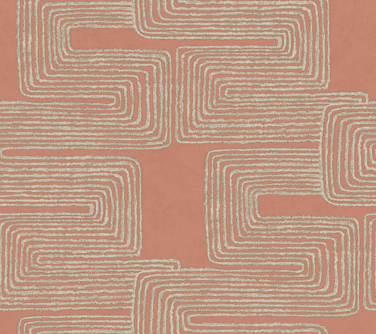 Artistic Abstracts Zulu Thread Wallpaper - Red