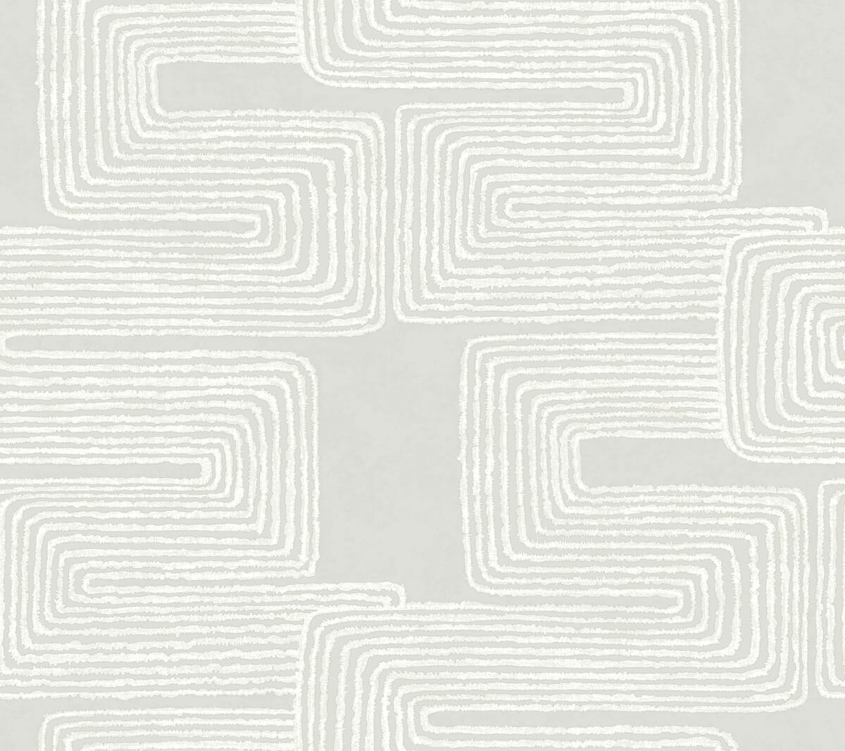 Artistic Abstracts Zulu Thread Wallpaper - White