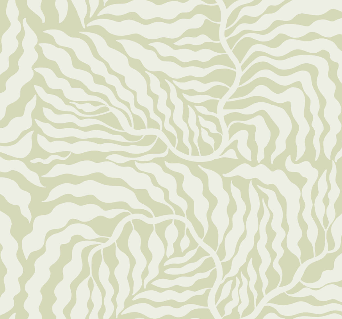 Artistic Abstracts Fern Fronds Wallpaper - Green