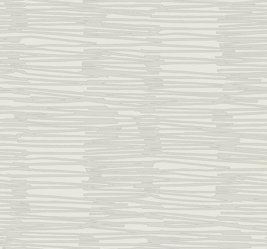 Artistic Abstracts Water Reed Thatch Wallpaper - White