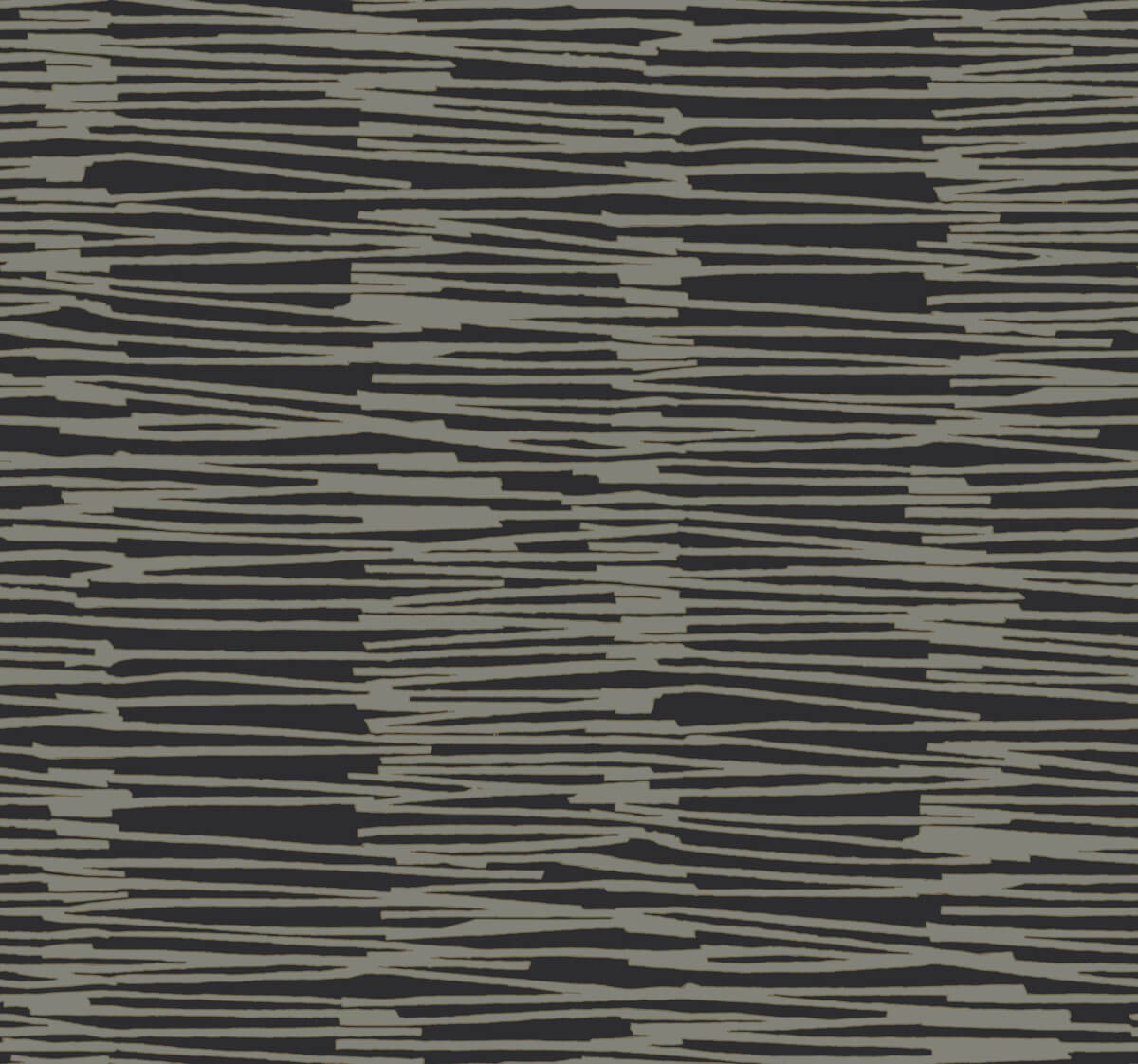 Artistic Abstracts Water Reed Thatch Wallpaper - Black