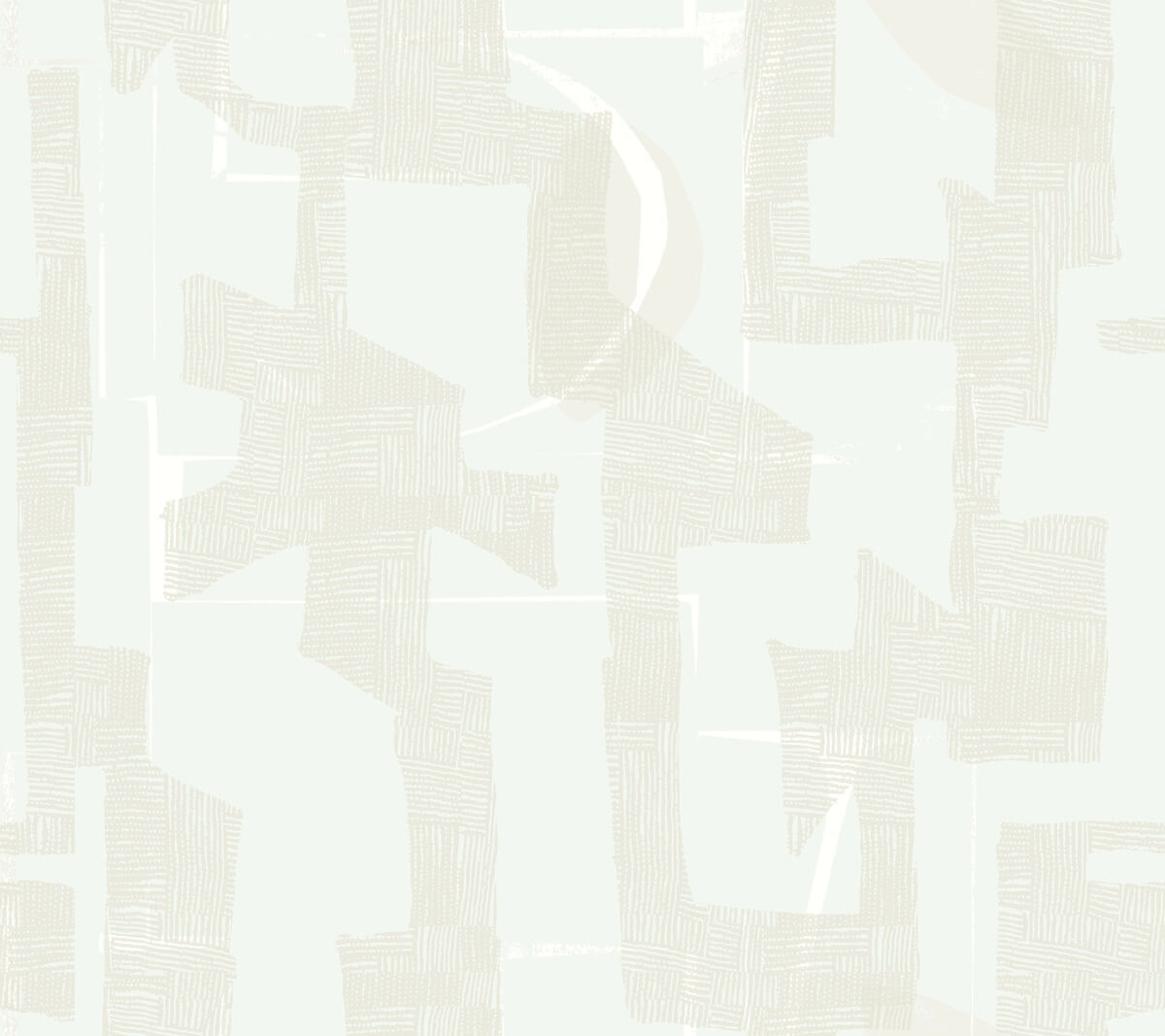 Artistic Abstracts Modern Tribal Wallpaper - White