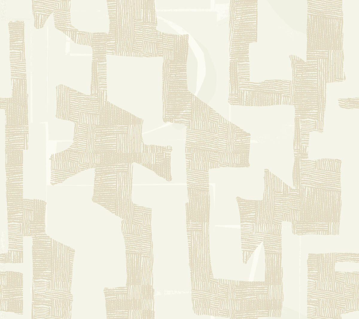 Artistic Abstracts Modern Tribal Wallpaper - Brown