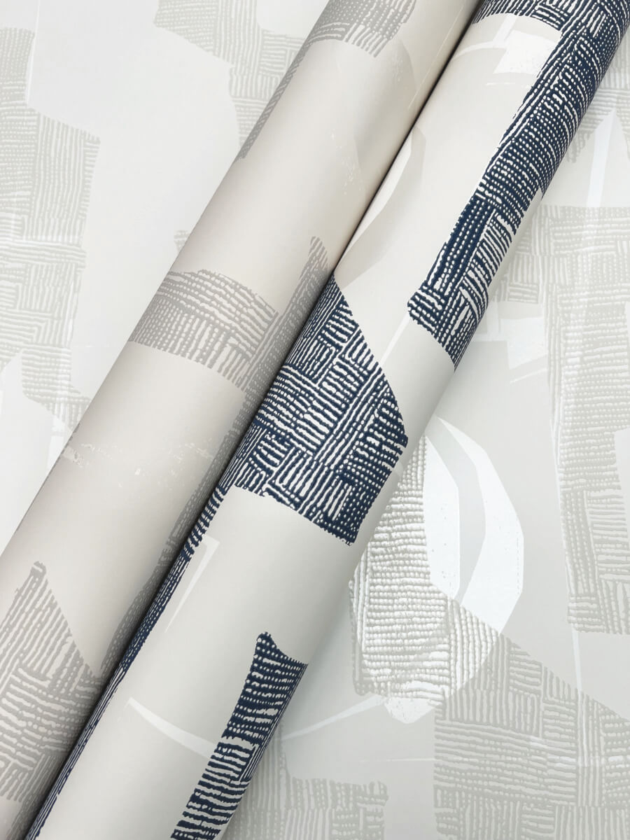 Artistic Abstracts Modern Tribal Wallpaper - Gray